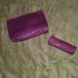 Estee Lauder Purple Make up Bags (Set of 2)